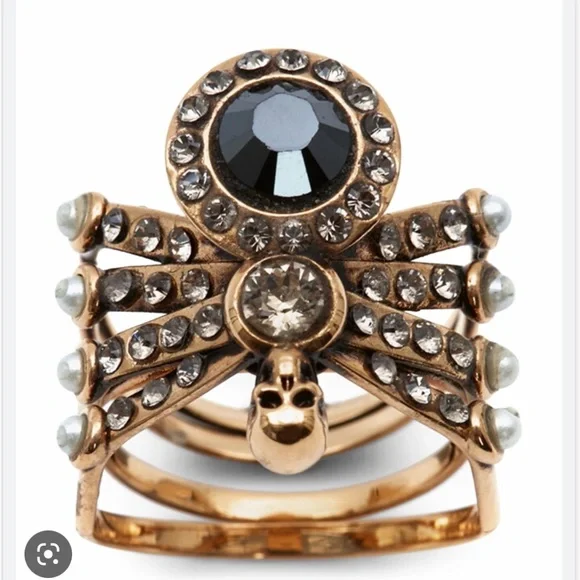 AUTHENTIC BNIB ALEXANDER MCQUEEN RING - Picture 3 of 14